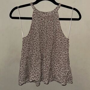 Hippie rose cheetah print crop top